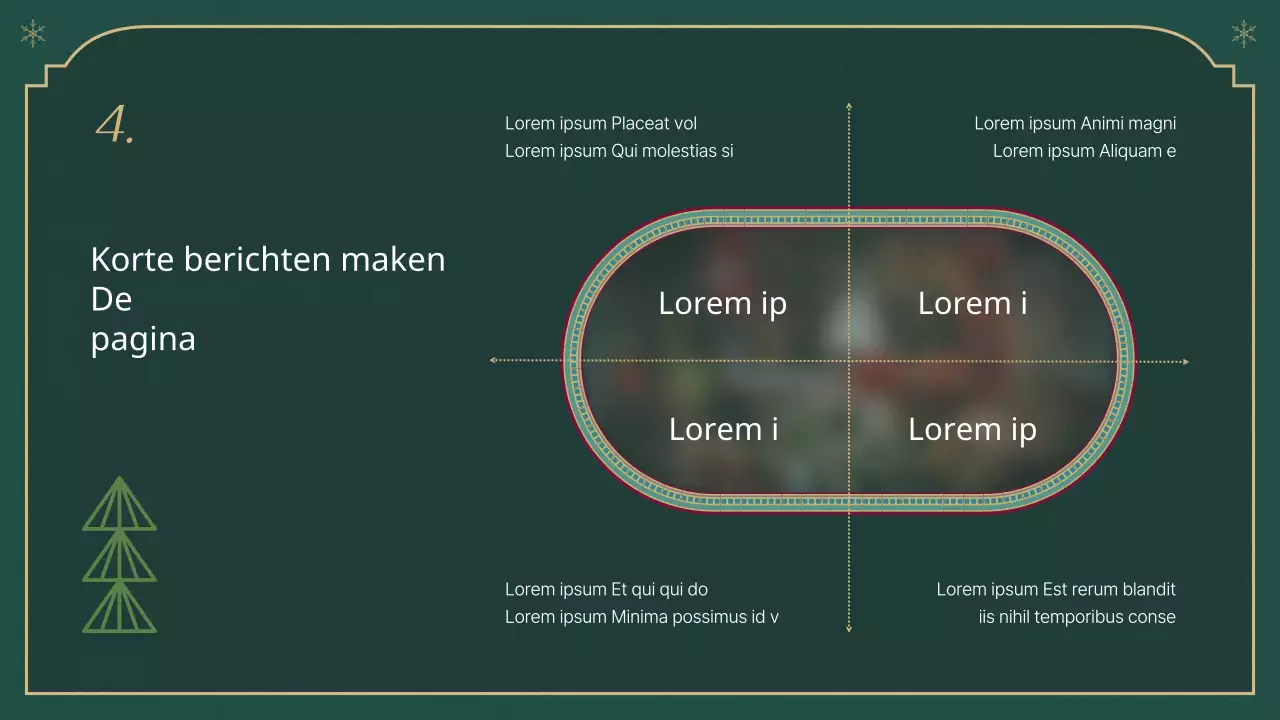 Een klassieke kerstreportage in groen en beige