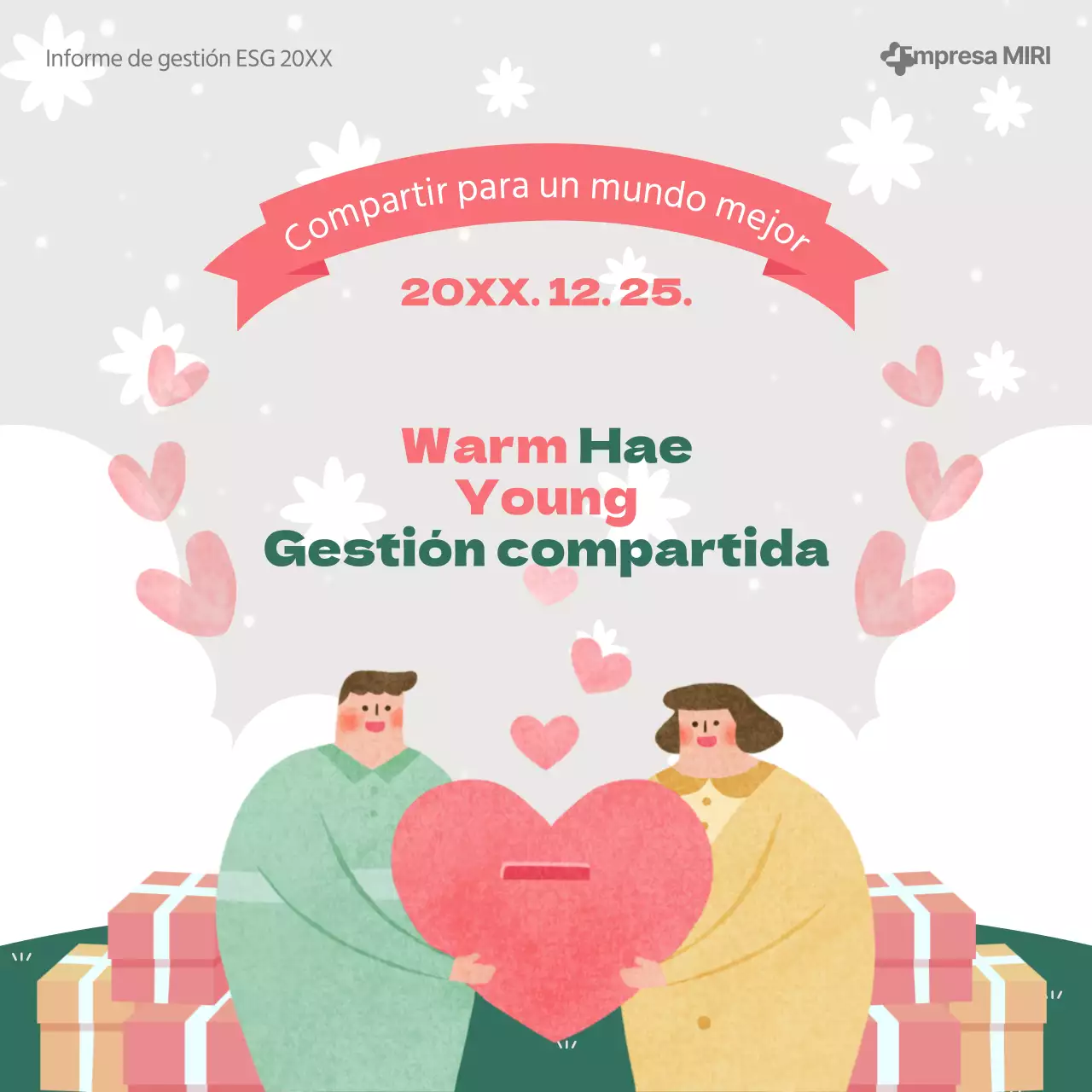 Un bonito post verde y rosa sobre los informes de gestión ESG