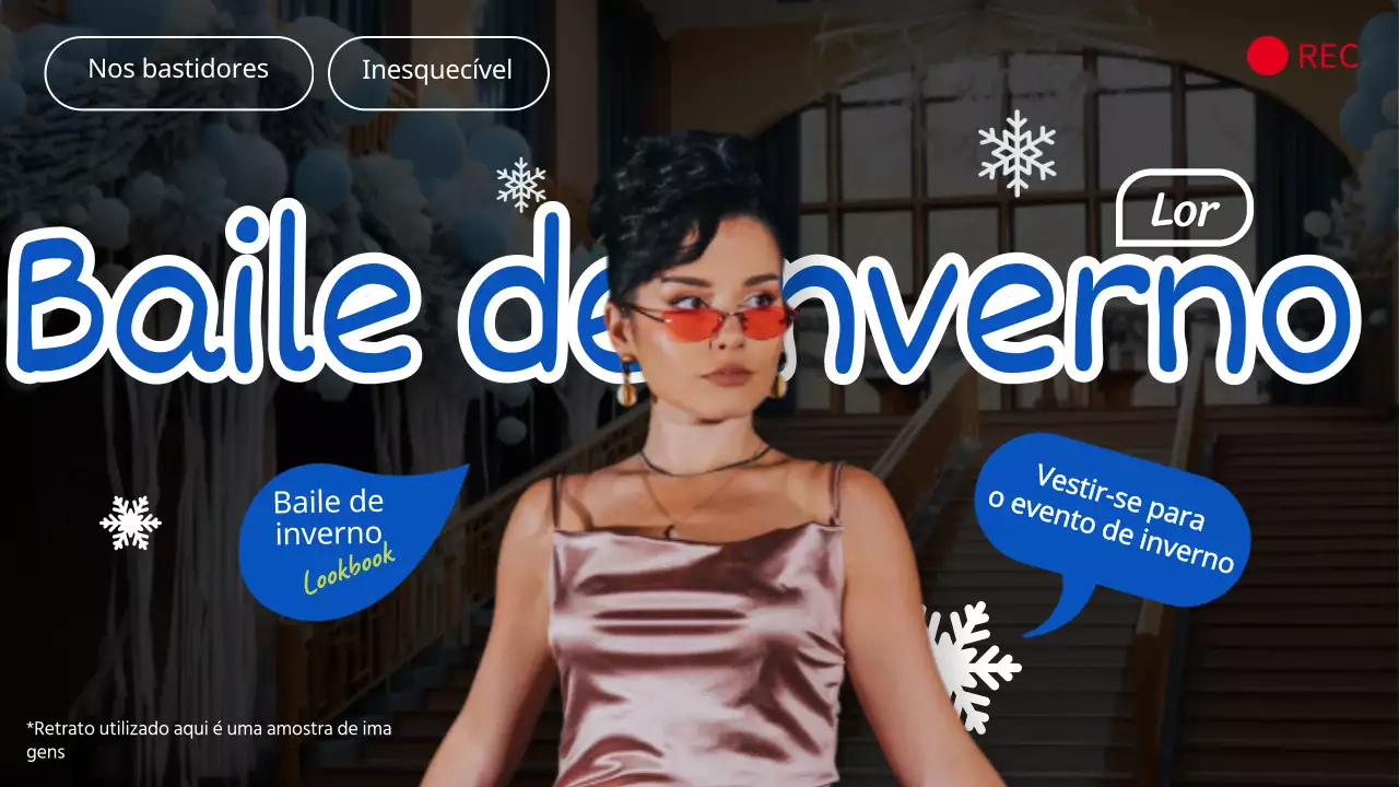 Azul e Preto Elegante inverno Formal Haul