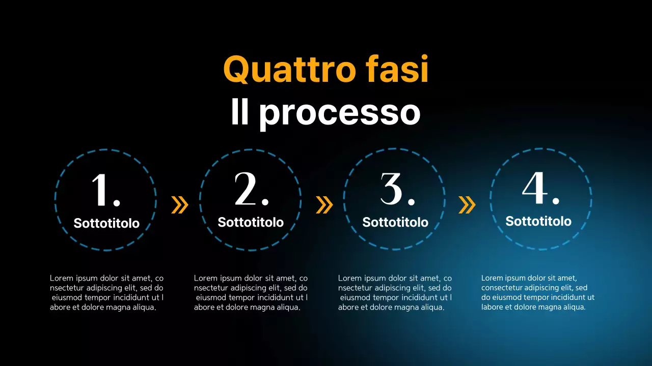 Nero e blu, layout moderno e versatile Materiale della pagina