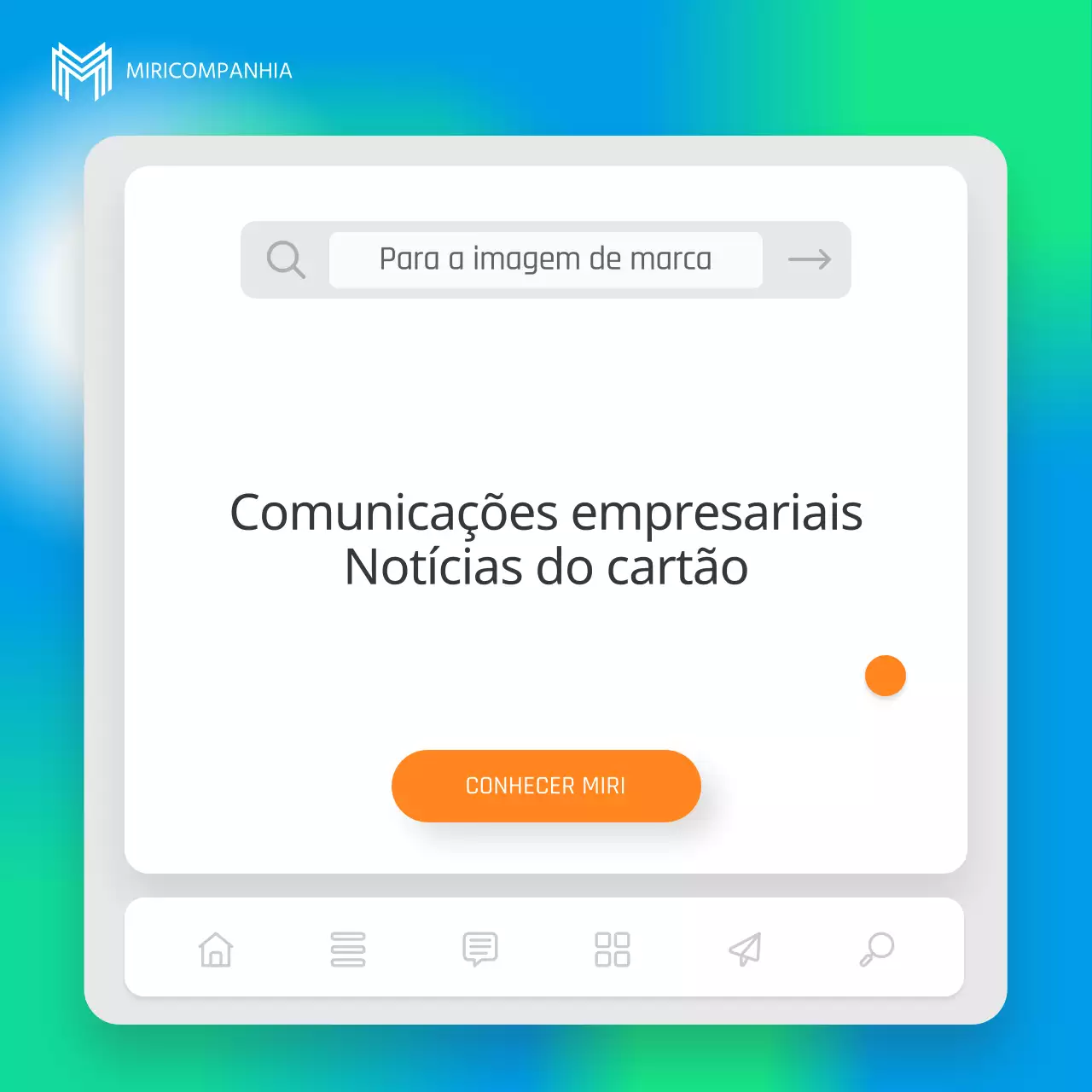 Um livro de apresentação de empresa simples, azul e fluorescente
