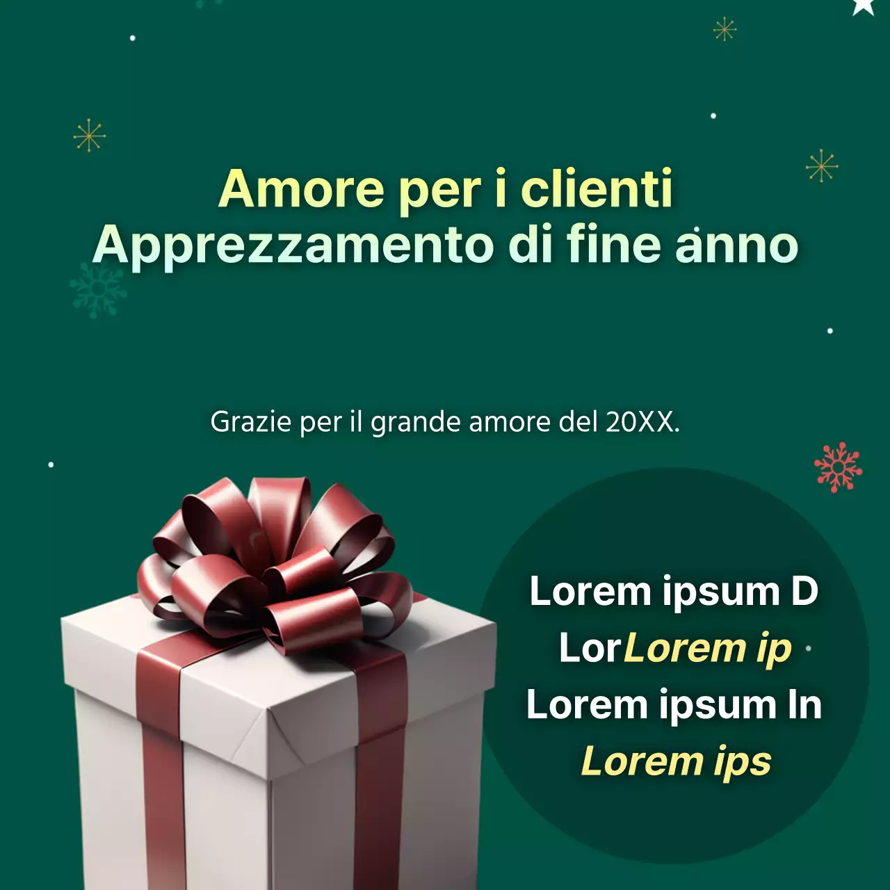 Promuovere in verde e rosso