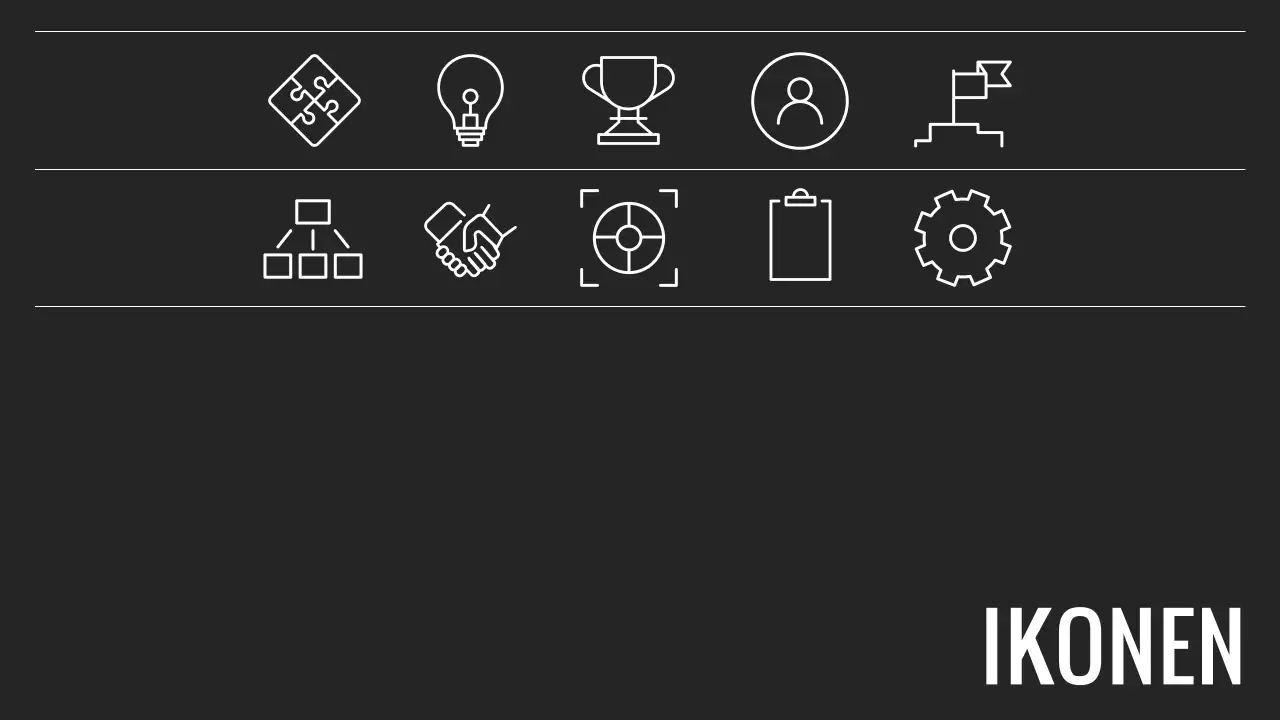 Schwarzer und weißer Minimal-Geschäftsbericht