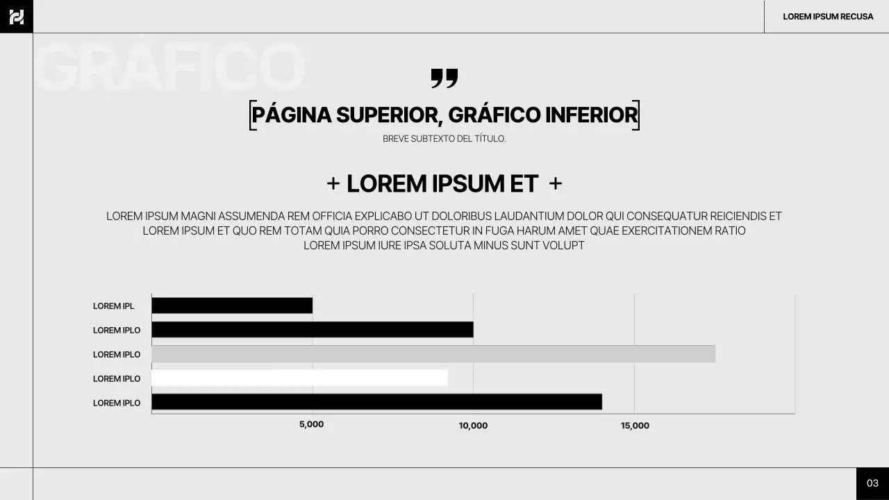 Informe sencillo, gris y negro, de diseño común