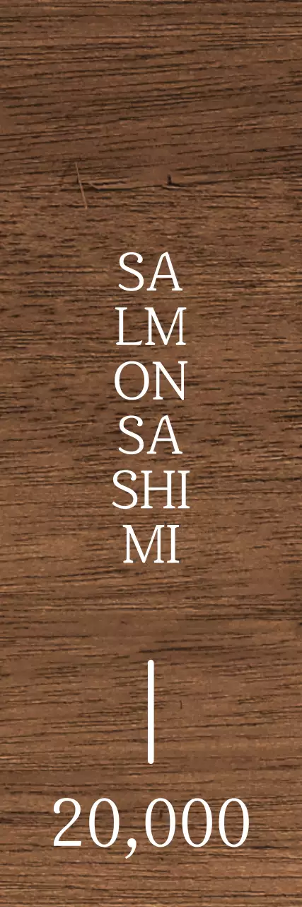 Konsep izakaya yang menenangkan dalam warna putih dengan aksen merah