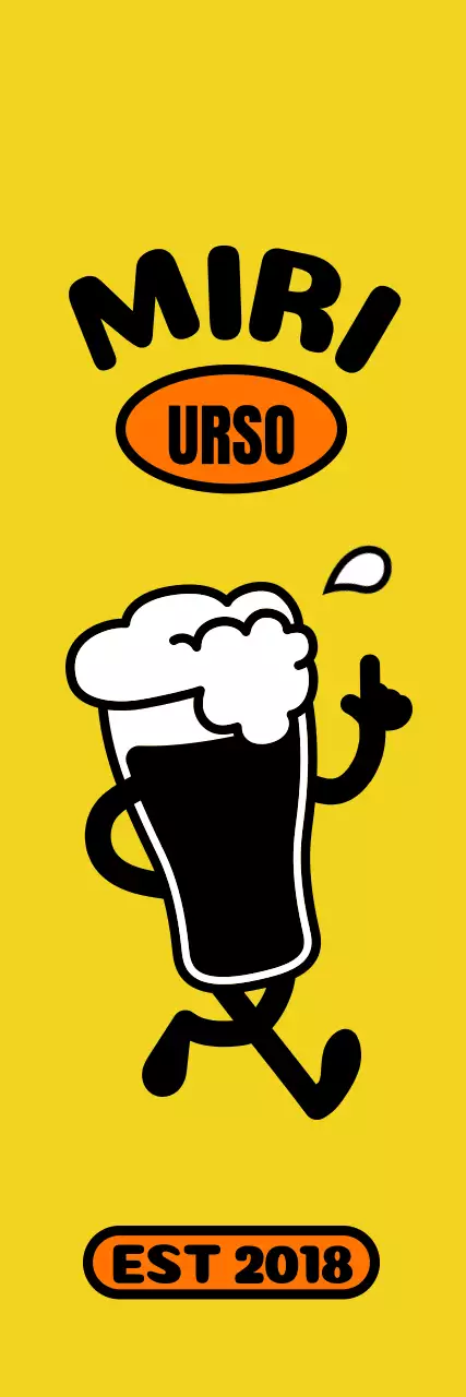 Descrições de alimentos com personagens de cerveja giras