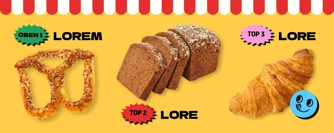 Werben Sie für Ihre gelbe Konzeptbäckerei