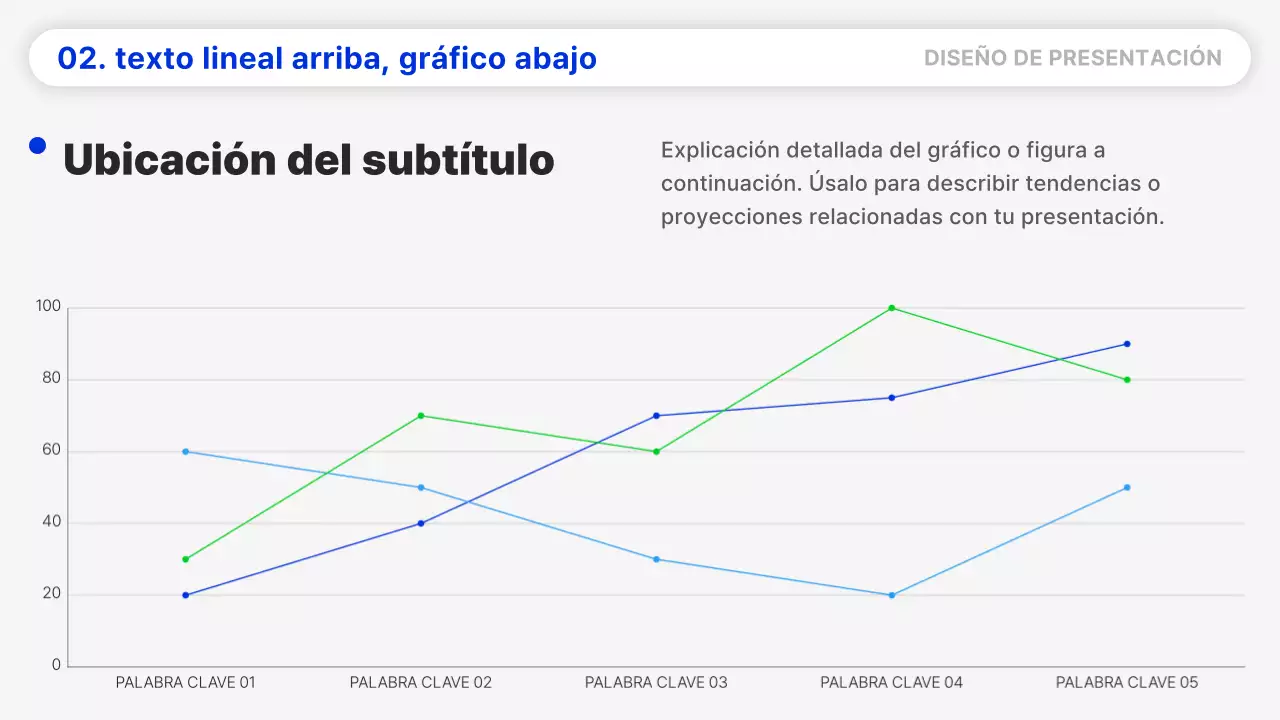 Un sencillo informe en azul y negro
