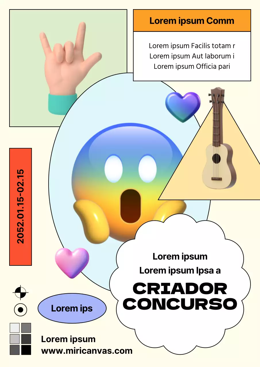 Promover um programa de incubação de criadores em tons de amarelo e azul claro