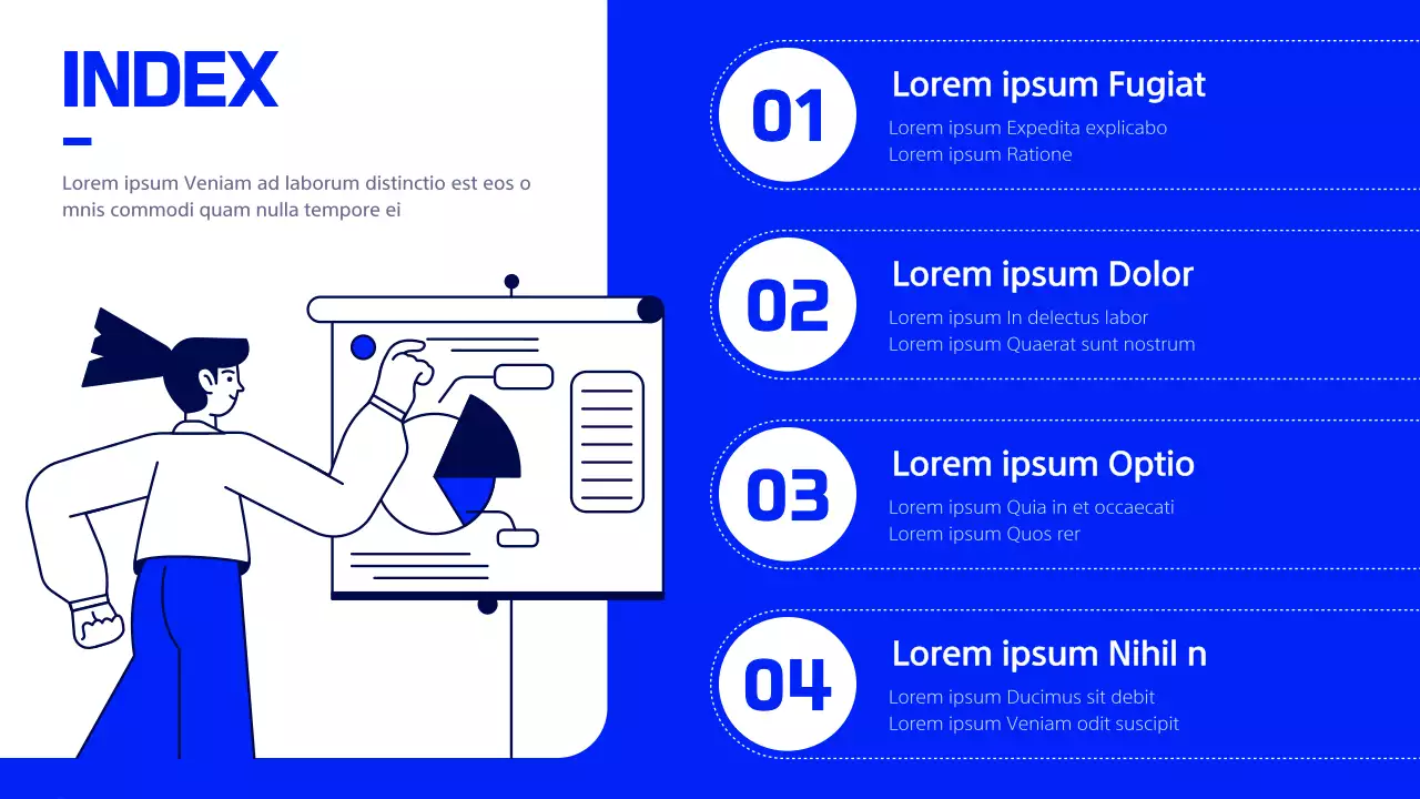 Ein moderner, marineblauer und weißer entwässerungstechnischer Bericht