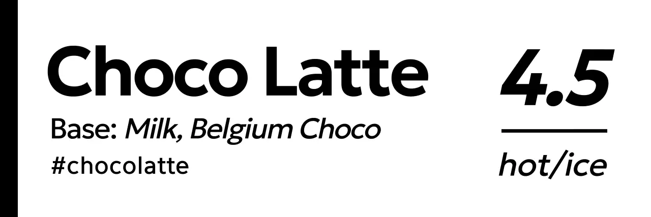 Modern black-and-white drinks and coffee