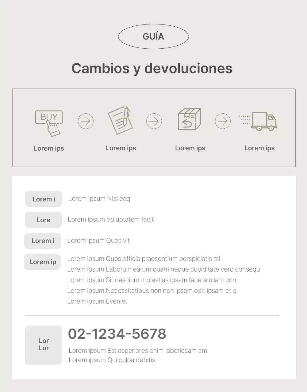 Promocionar un producto sencillo en beige y marrón