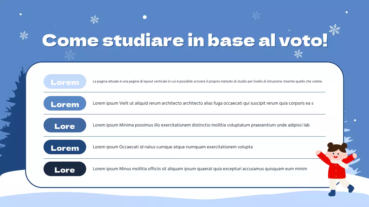 La vostra guida per un corso intensivo di vacanze invernali in bianco e blu