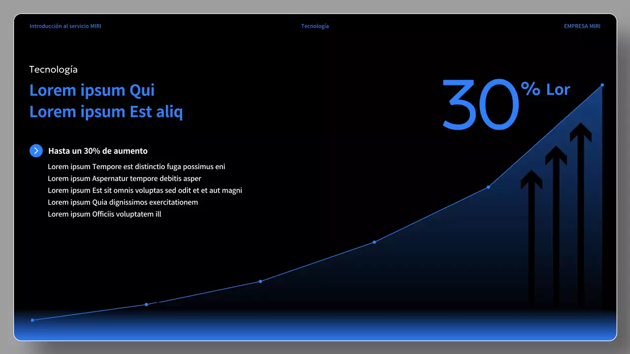 Un sencillo informe de servicio en negro y azul