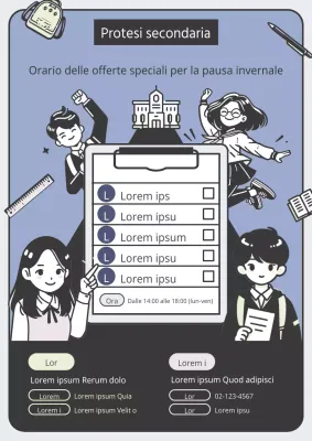 Promuovere un'accogliente vacanza invernale speciale in blu e nero