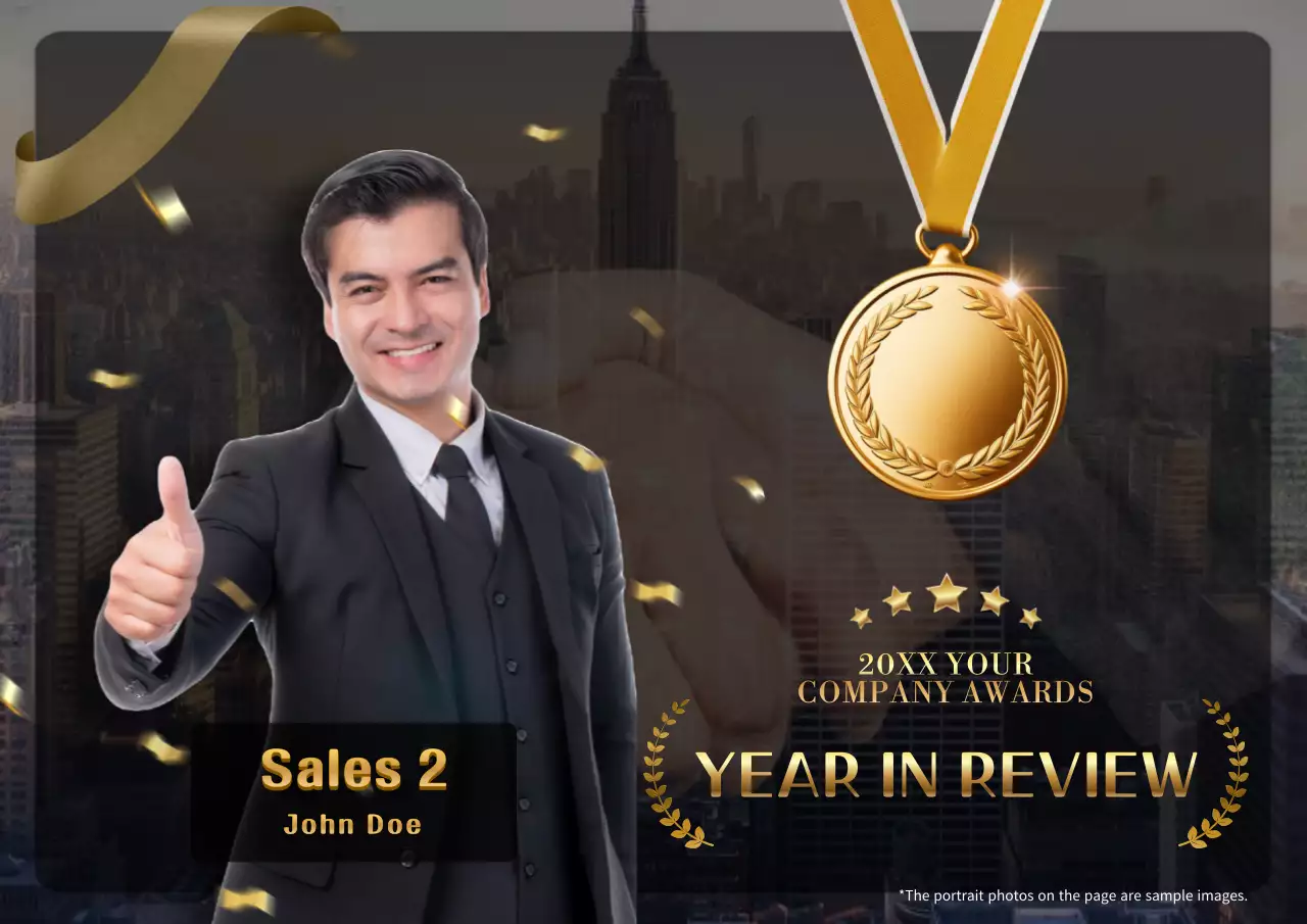 Black Professional Awards Announcement Poster