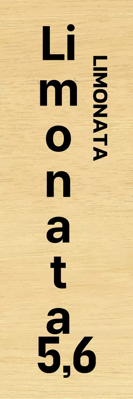 Caffè con scritte nere e accenti rosa.