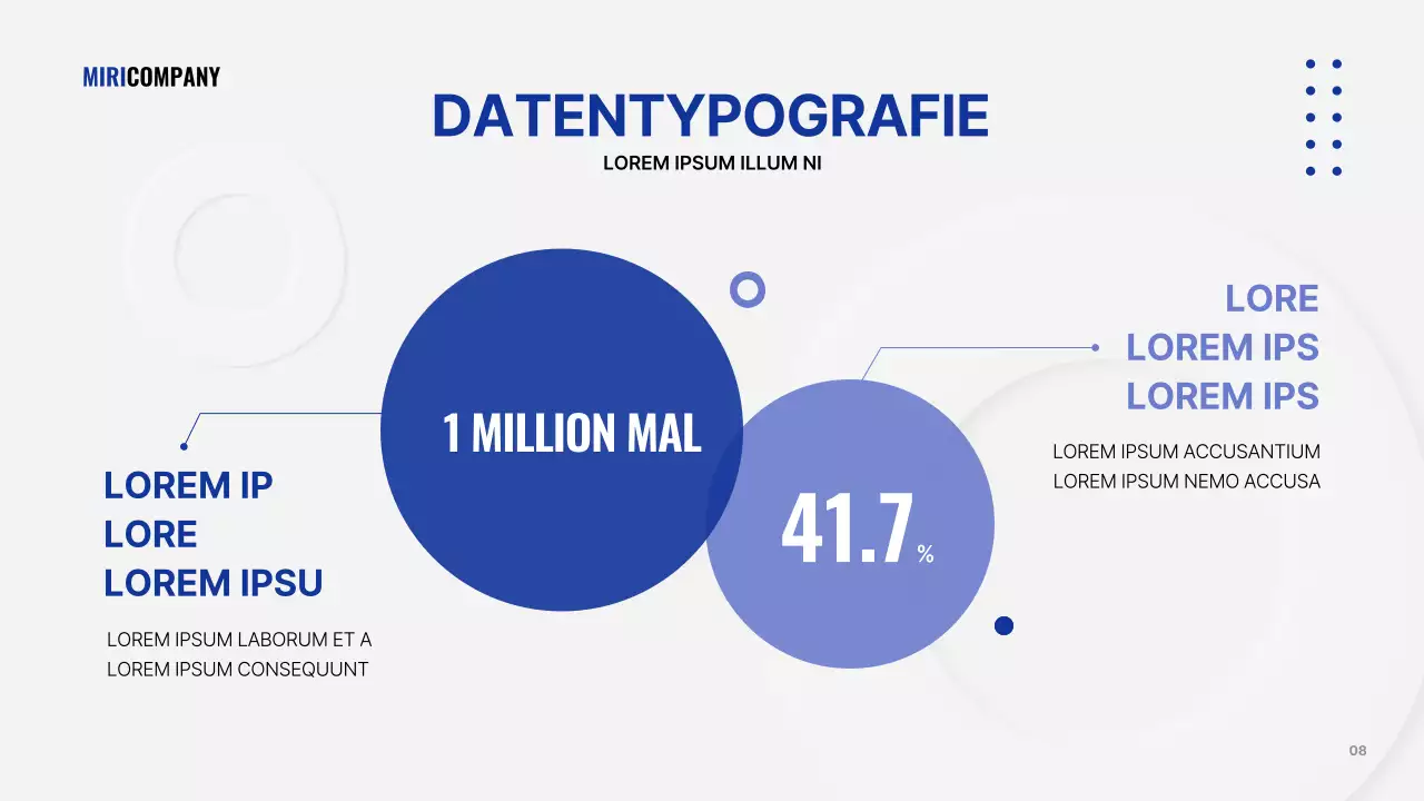 Eine graue, einfache Geschäftspräsentation