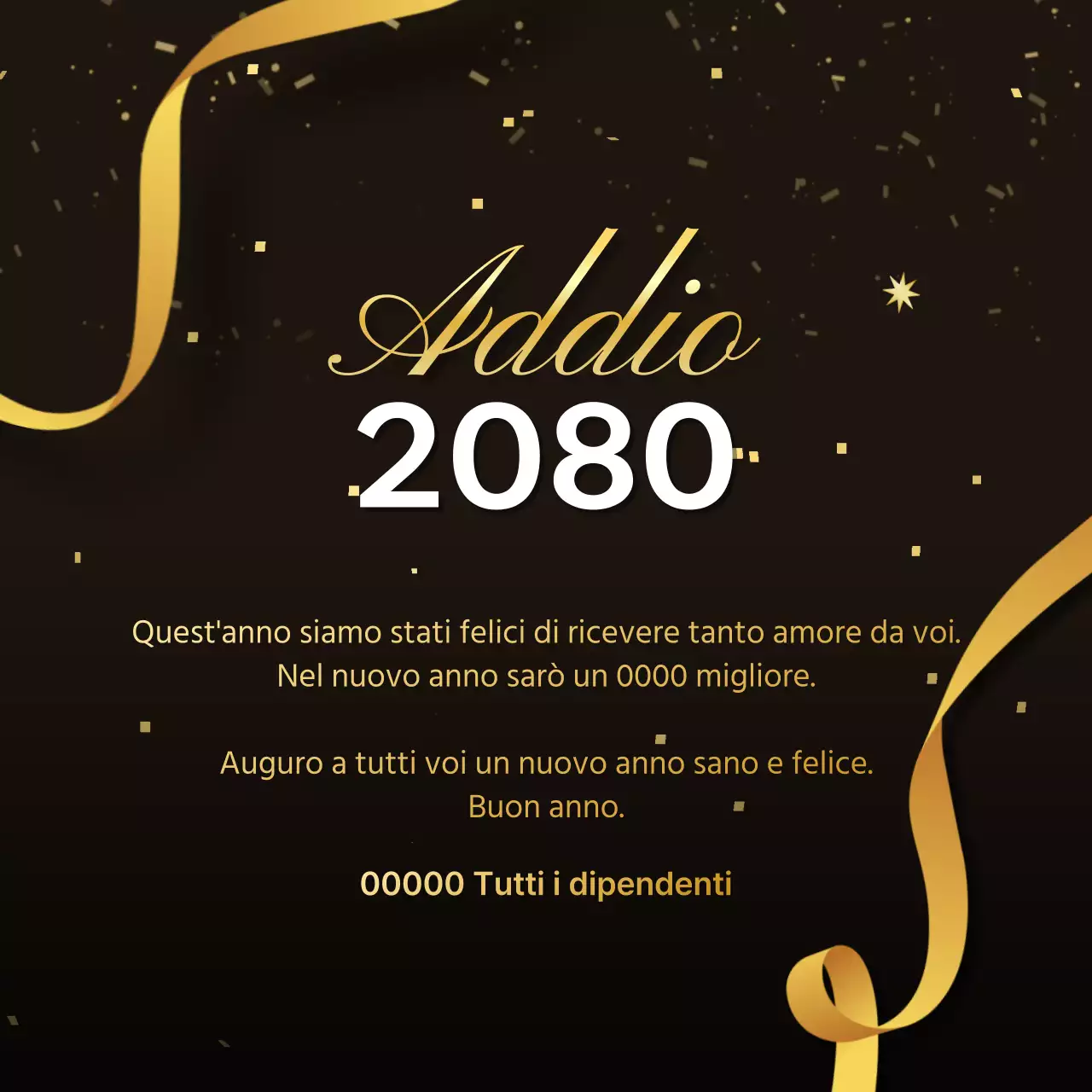 Pubblicizzare un lussuoso evento di premiazione del marchio di fine anno in marrone e oro