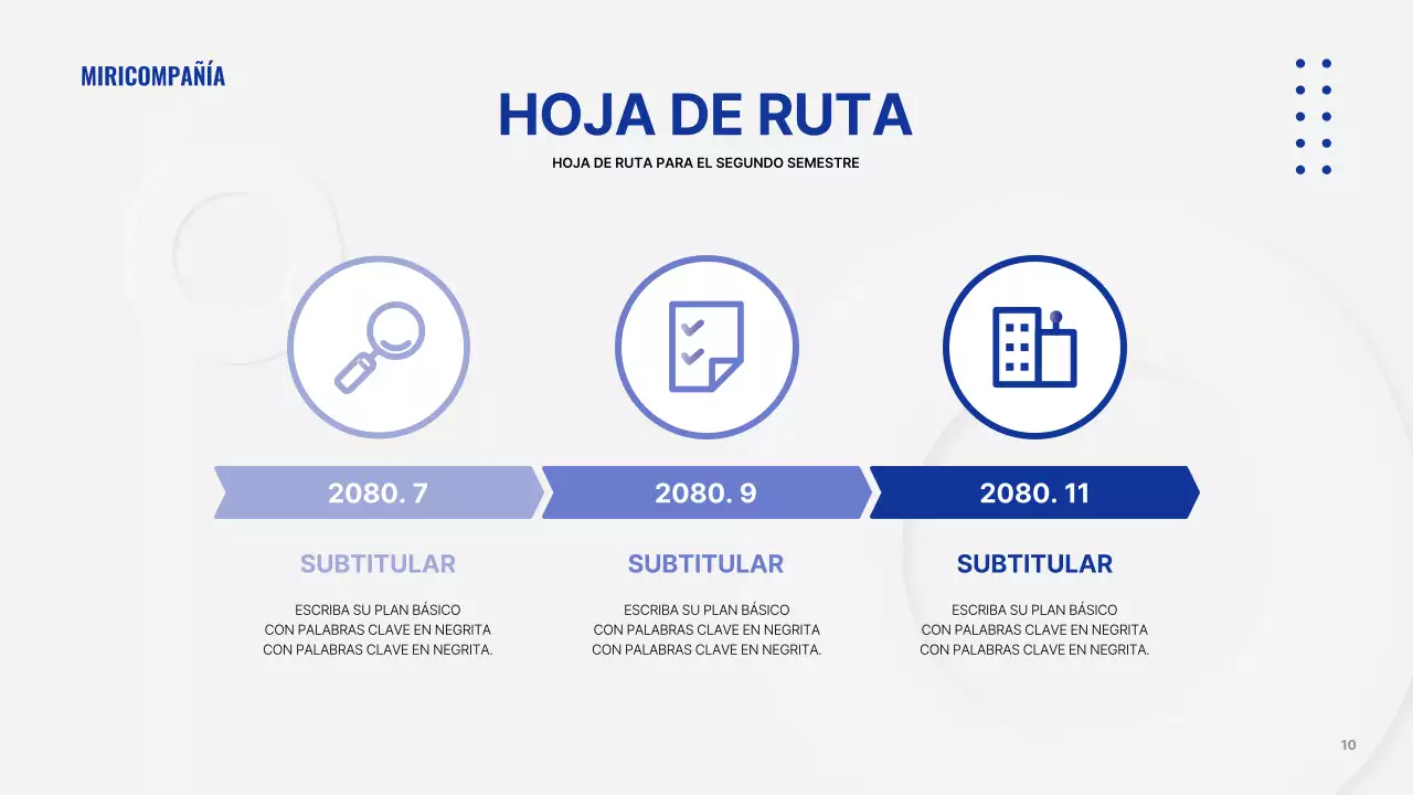 Una presentación empresarial gris y sencilla