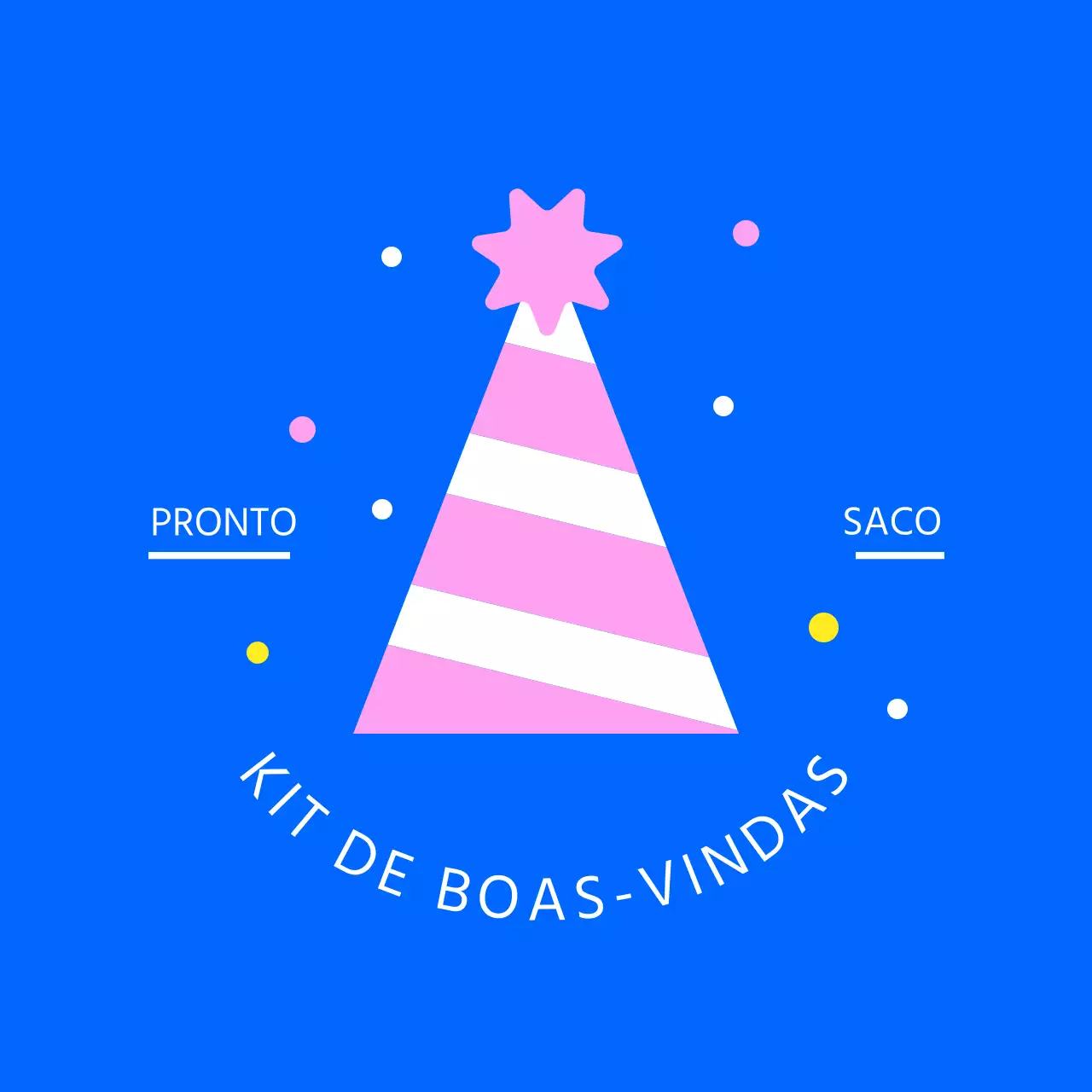 Autocolante circular com uma cartola gira