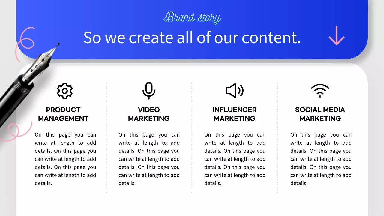 Blue Modern Content Guide Presentation