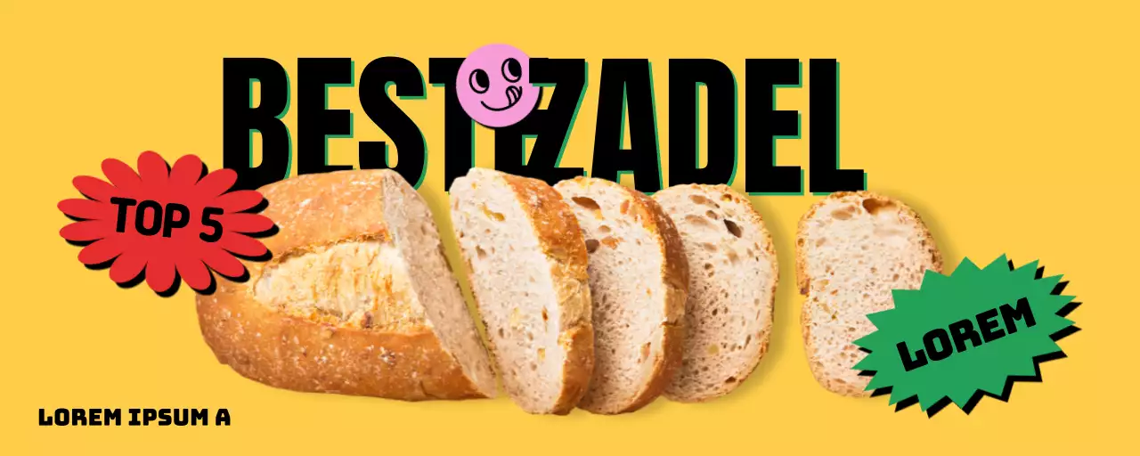 Promoot je gele hippe conceptbakkerij