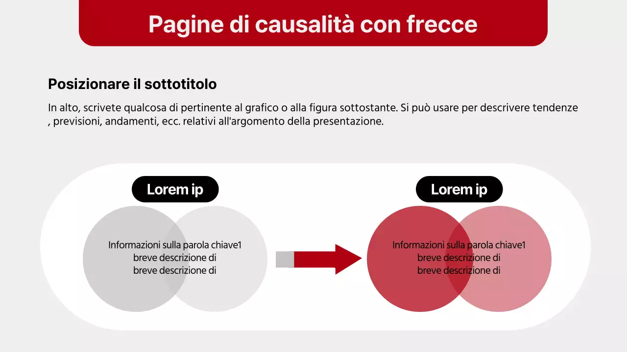 Semplice rapporto di layout rosso e grigio