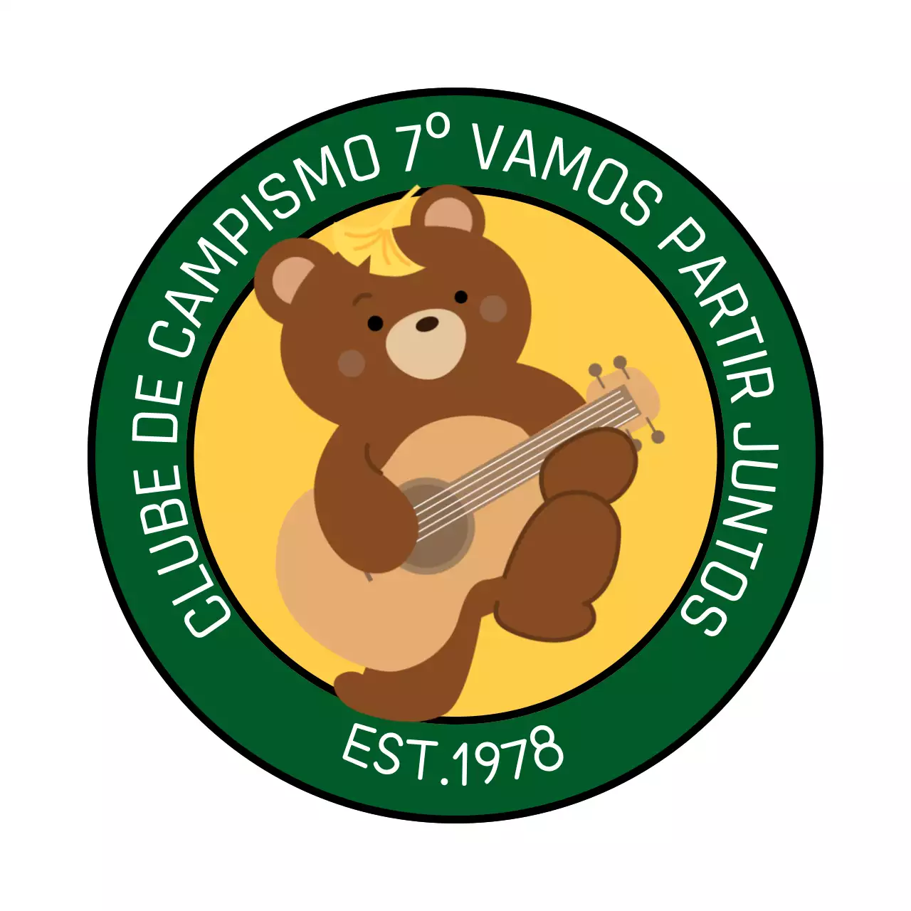 Um clube de campismo com um conceito giro que inclui ursos de peluche