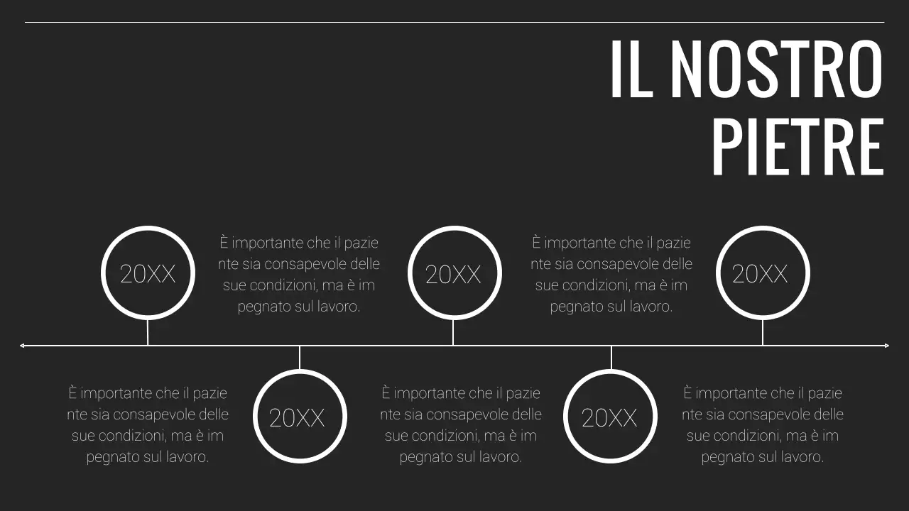 Relazione aziendale minimale in bianco e nero