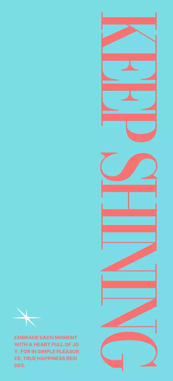 Typography in blue and coral