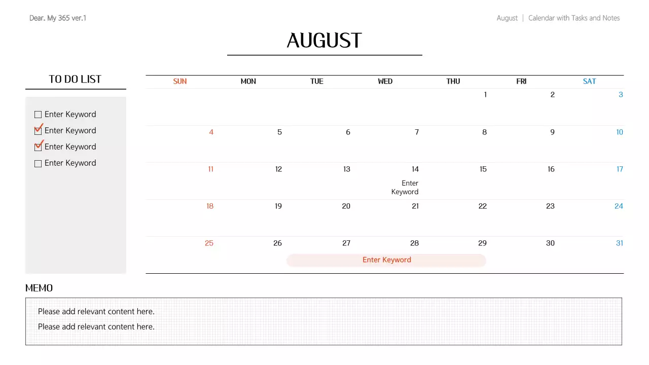 Green Modern Calendar Planner Presentation