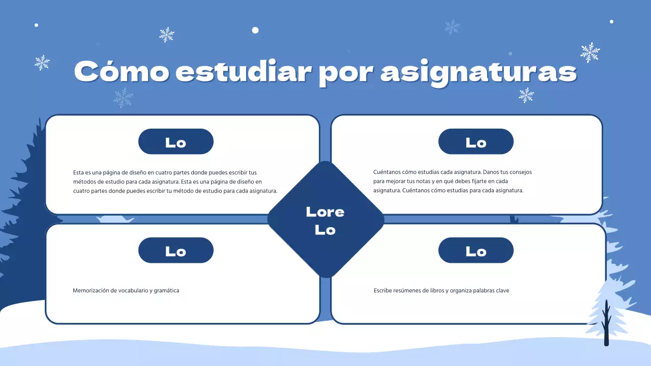 Guía para unas vacaciones de invierno en blanco y azul de lo más acogedoras