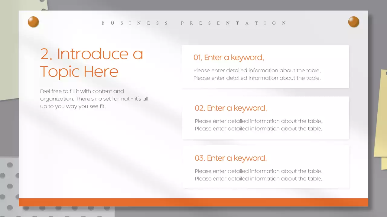 White Minimal Template Presentation