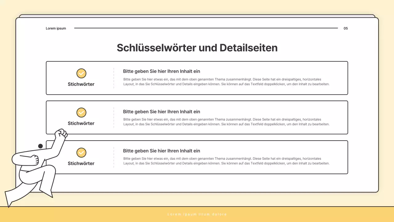 Ein einfacher gelb-weißer Rundbrief des Sozialamtes