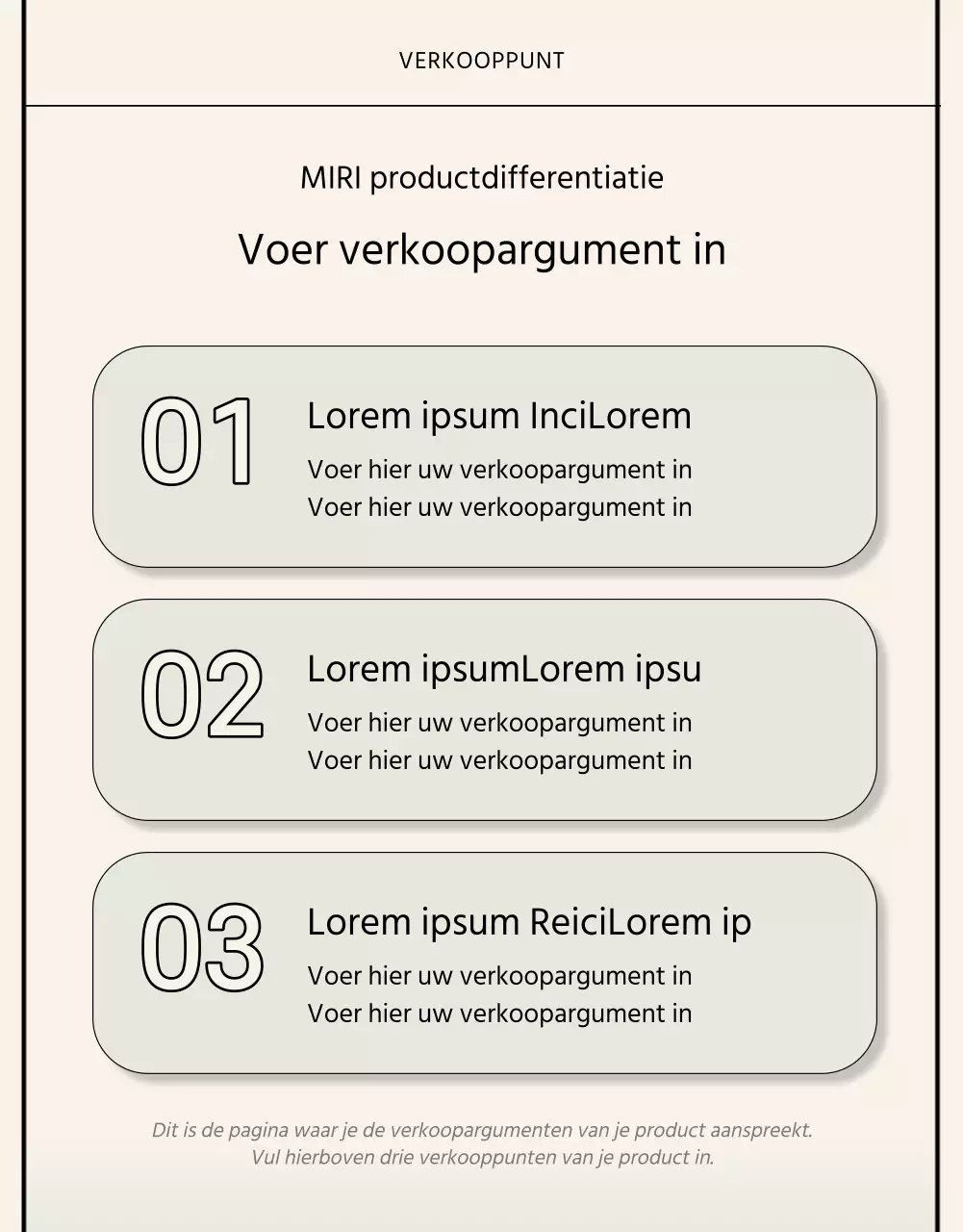 Basisstijl in zwart en beige Merkverklaring handel