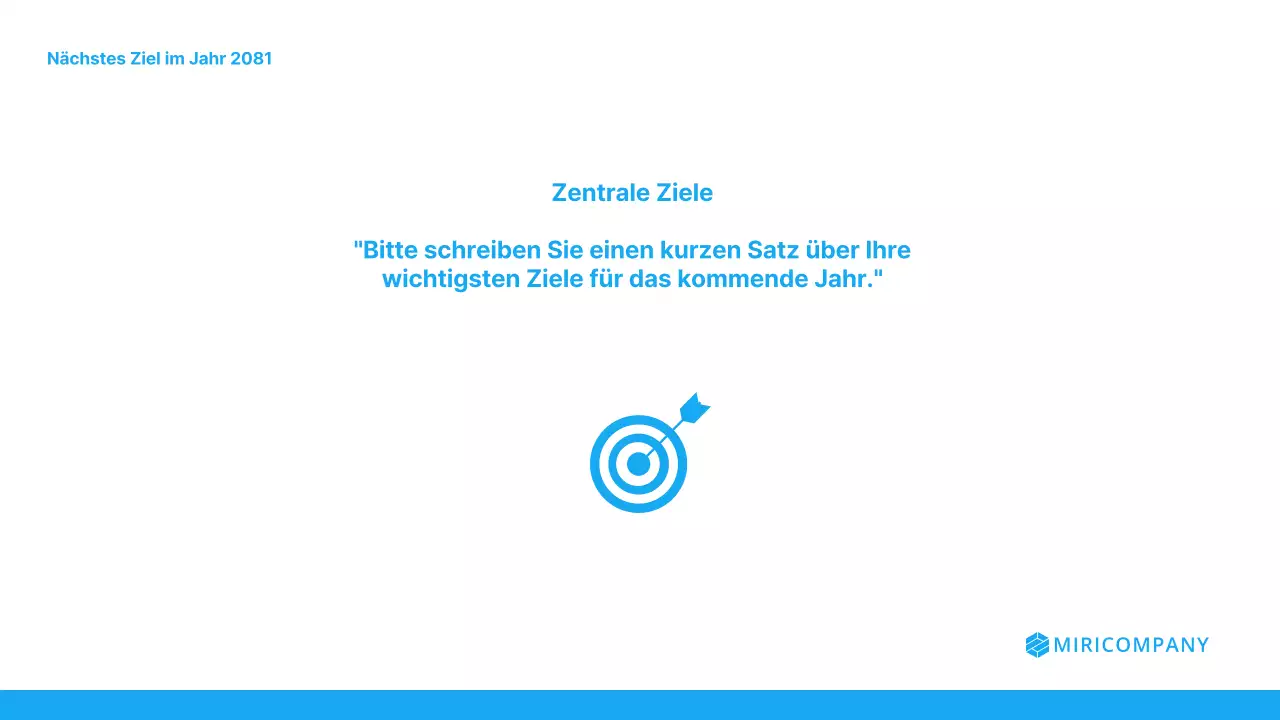 Eine einfache hellblau-weiße Einführung in den Ergebnisbericht