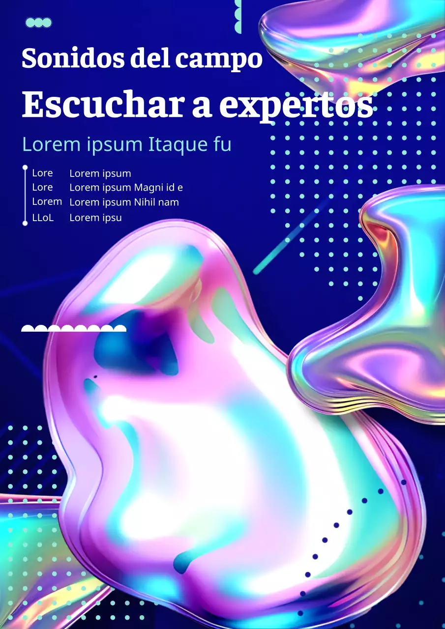 Promocione su póster de eventos de estilo cibernético sobre fondo azul