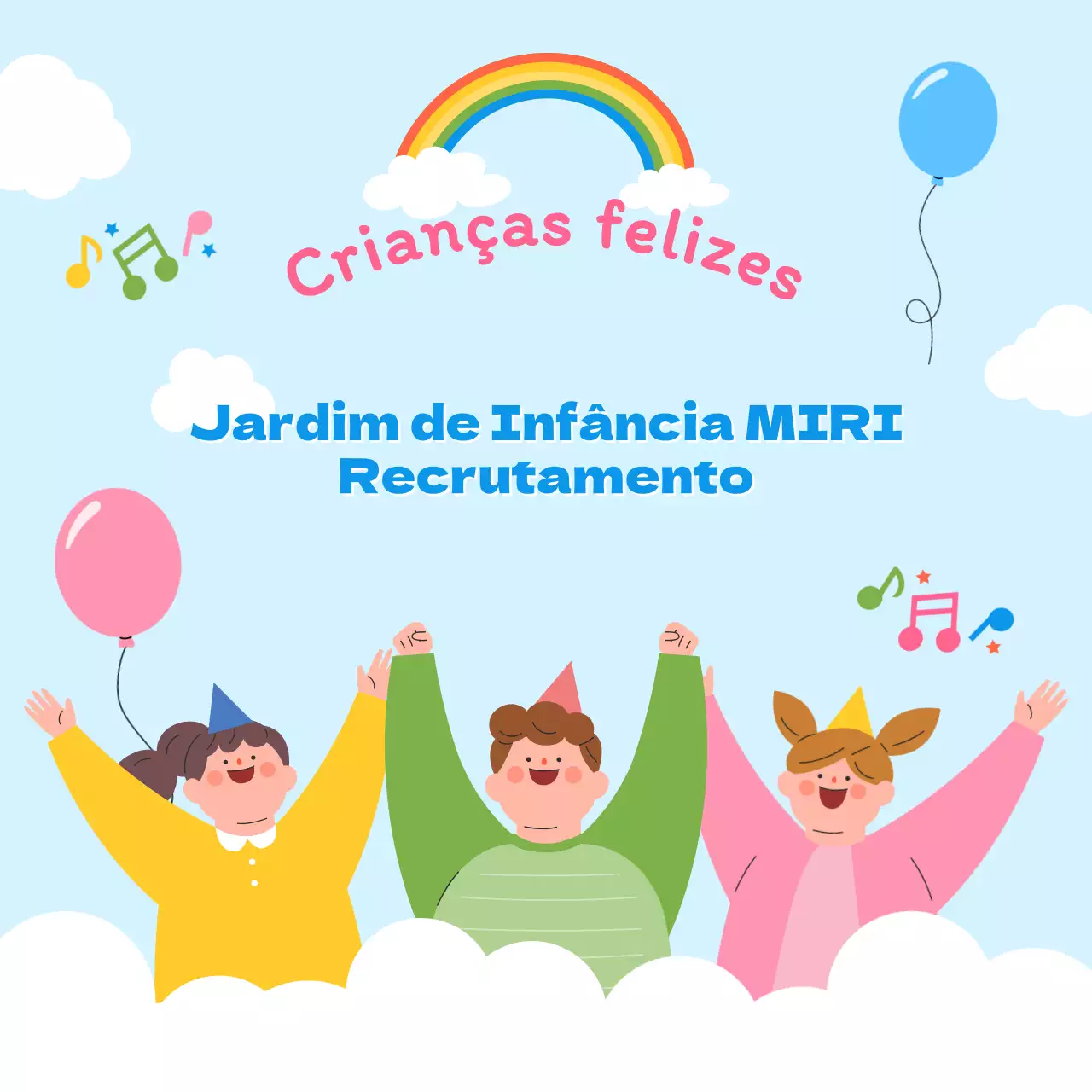 Promova os seus esforços de recrutamento no pré-escolar azul claro