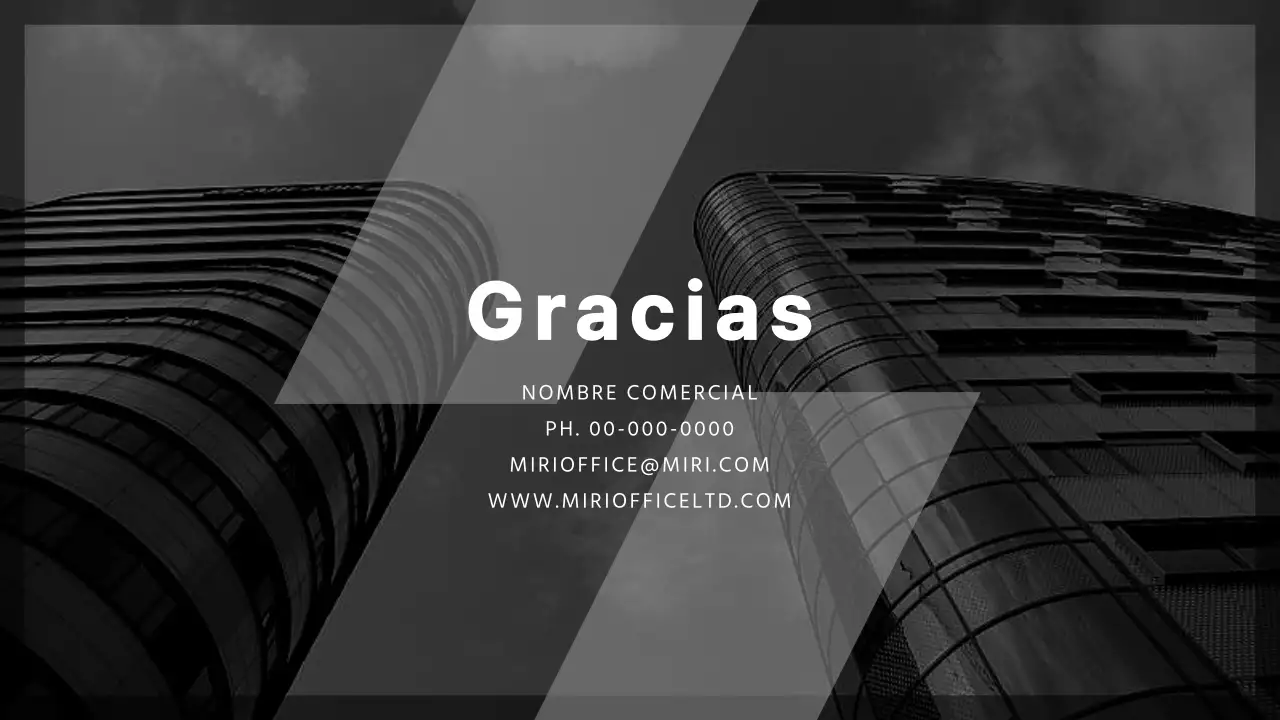 Propuesta de negocio moderna en blanco y negro