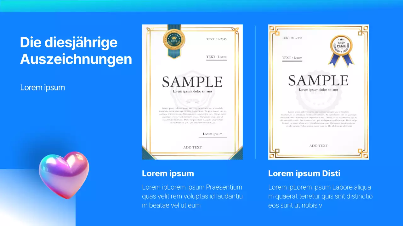 Kitschige Leistungsbeurteilungsberichte zum Jahresende in Blau