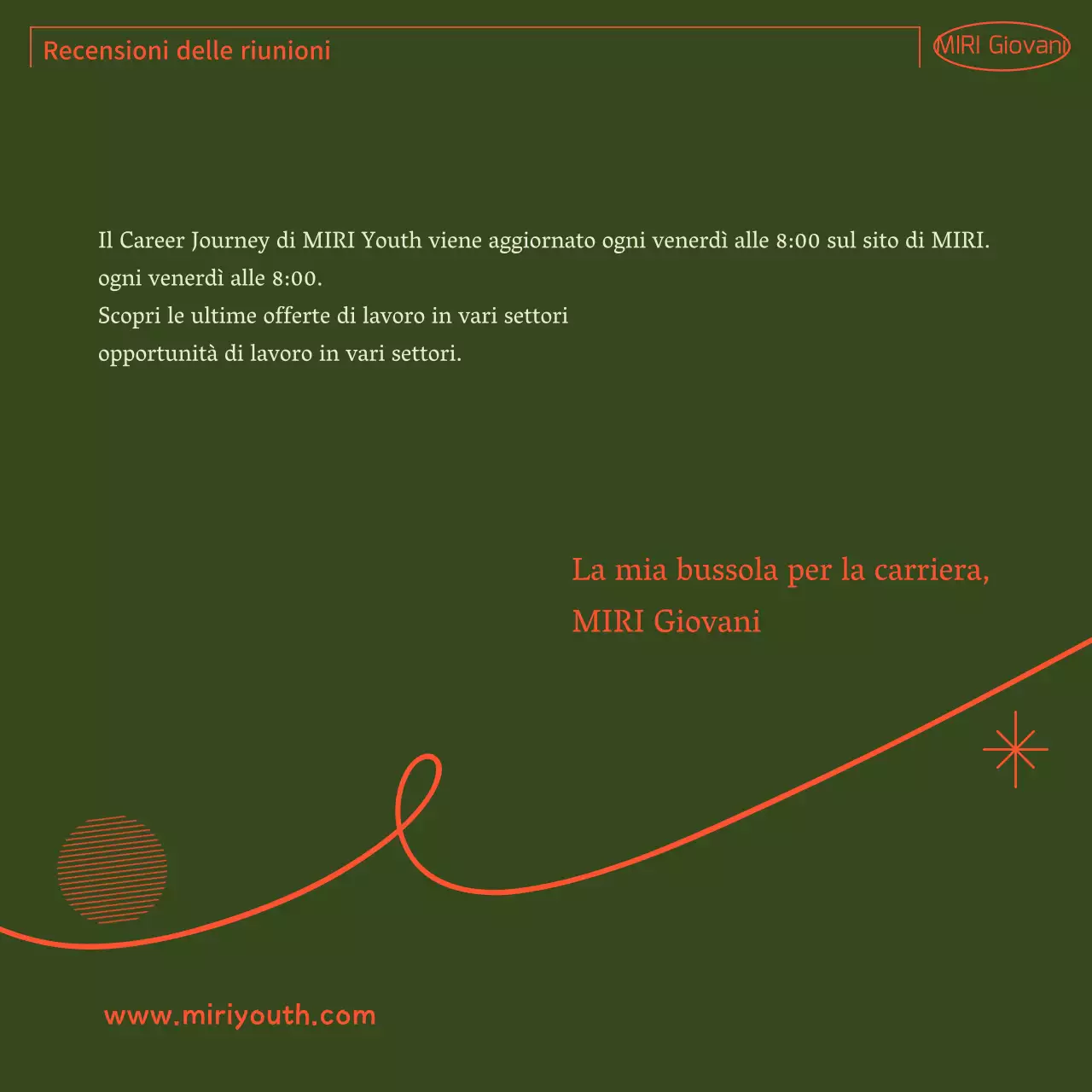 Una semplice guida per gli utenti della comunità in verde e arancione