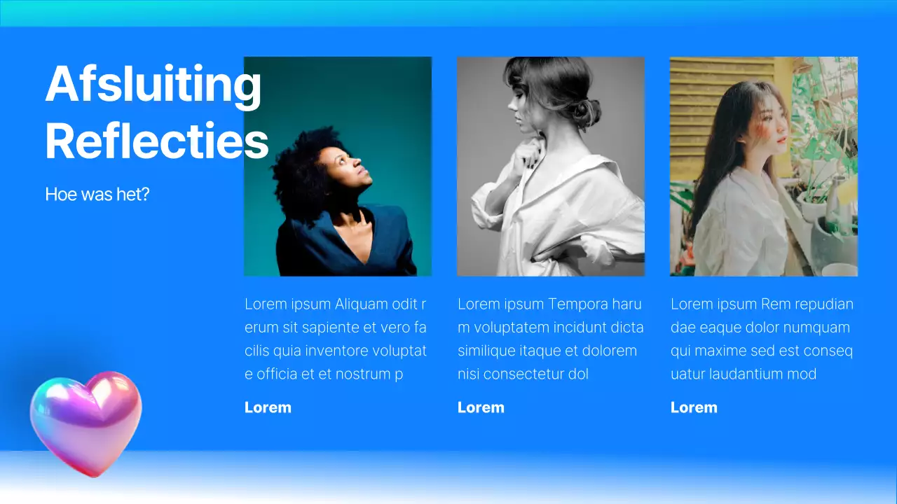 Kitscherige eindejaarsverslagen in blauw