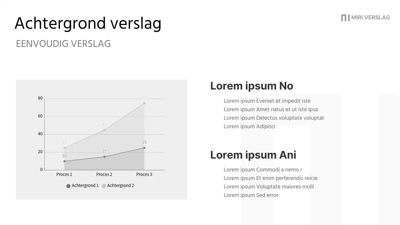 Een eenvoudig bedrijfsrapport in zwart en grijs