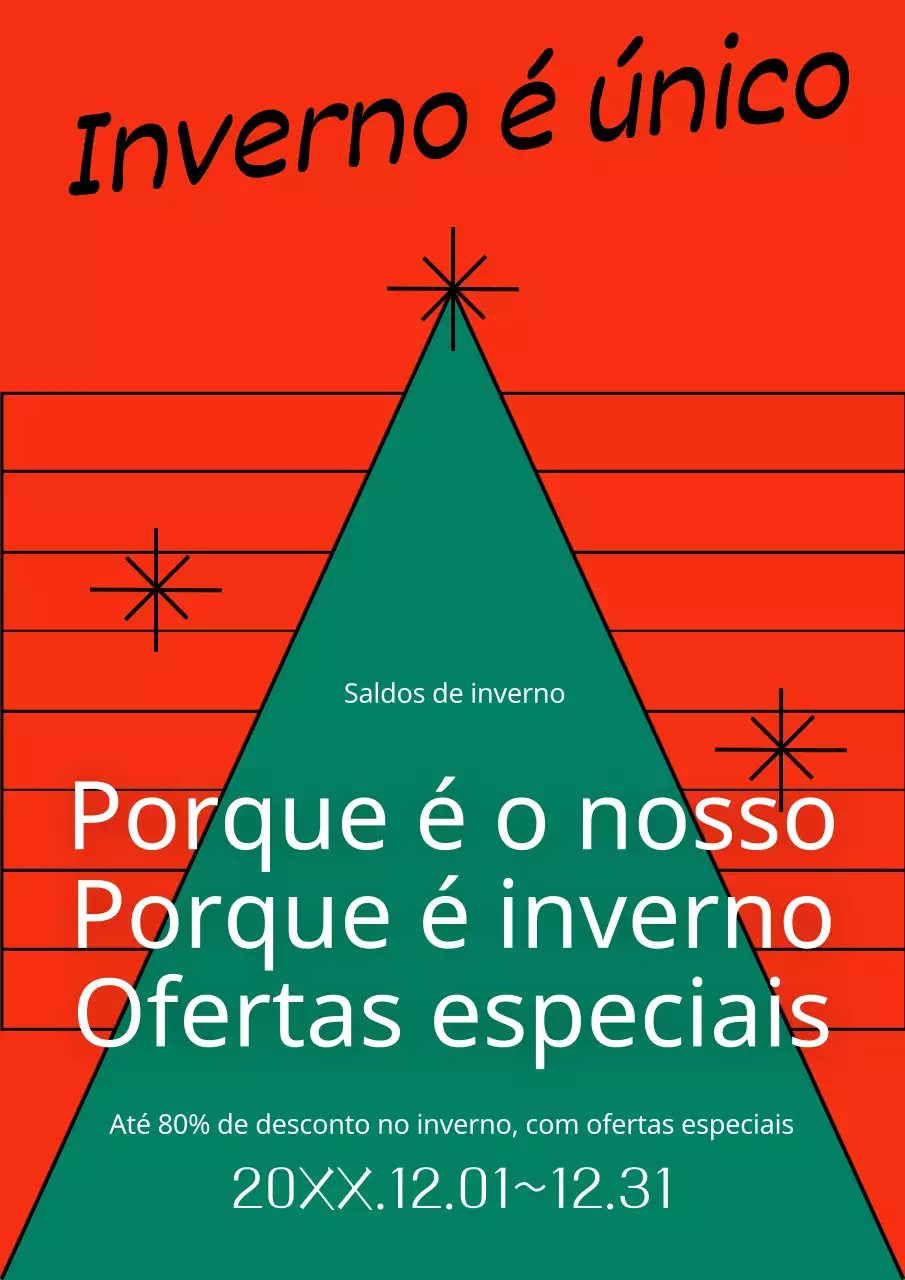 Promover um simples evento de Natal em vermelho e verde