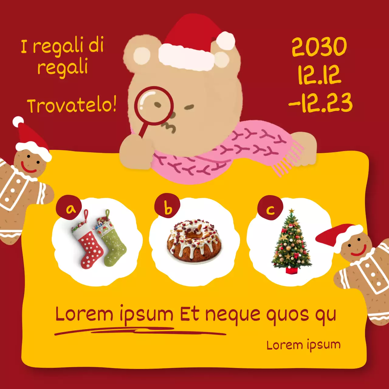 Pop-art per gli annunci di eventi di fidelizzazione e sconti invernali in blu e giallo