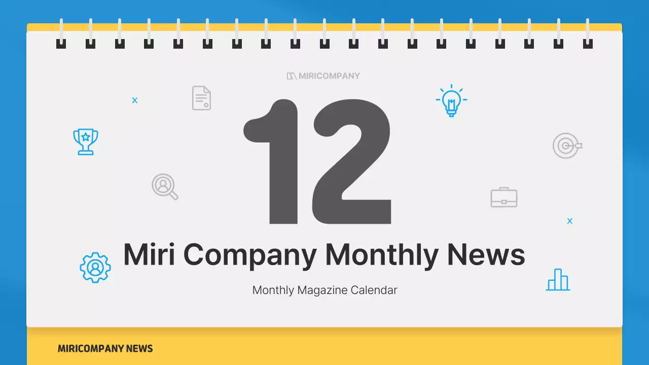 Blue Modern News Calendar Presentation