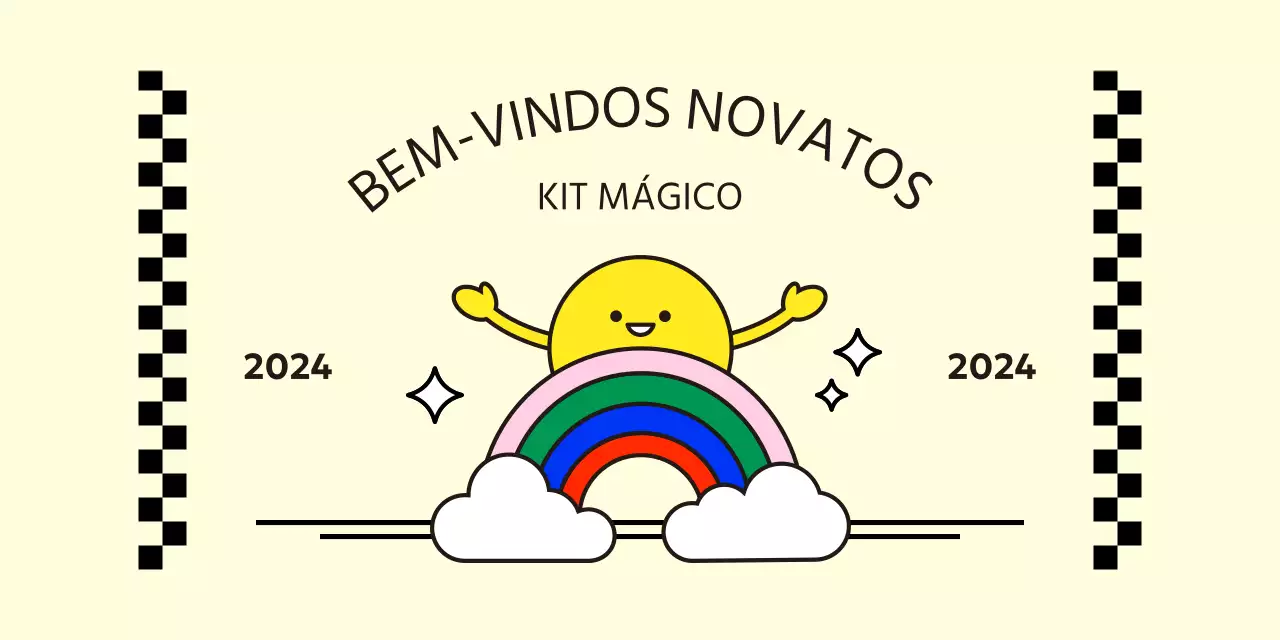 Desenhar um desenho de papelaria Year in the Rainbow