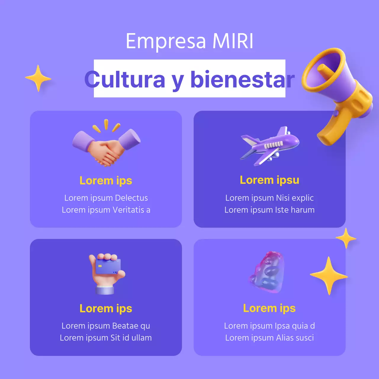 Una sencilla presentación de marca en 3D en color malva