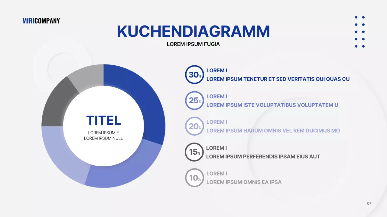 Eine graue, einfache Geschäftspräsentation